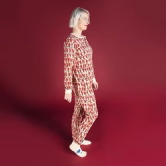 Arborist Adult Onesie Unisex Medium Marching Mountie Print - Picture 2 of 5